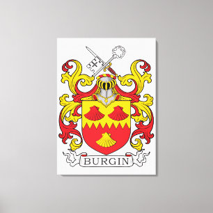 Lienzo Escudo de la familia de Burgin