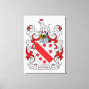 Lienzo Escudo de la familia de Chipman