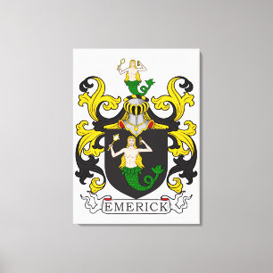 Lienzo Escudo de la familia de Emerick (alemán)