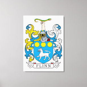 Lienzo Escudo de la familia de Flinn