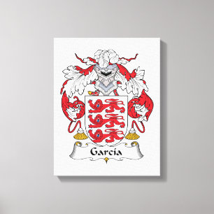 Lienzo Escudo de la familia de García