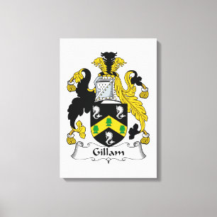 Lienzo Escudo de la familia de Gillam