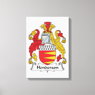Lienzo Escudo de la familia de Henderson