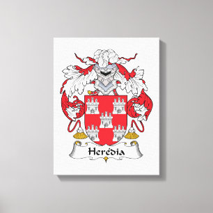Lienzo Escudo de la familia de Heredia