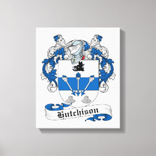 Lienzo Escudo de la familia de Hutchison