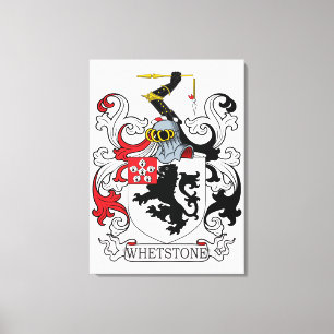 Lienzo Escudo de la familia de la piedra de afilar