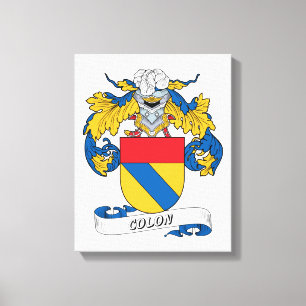 Lienzo Escudo de la familia de los dos puntos