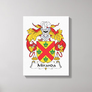 Lienzo Escudo de la familia de Miranda