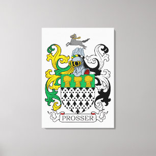 Lienzo Escudo de la familia de Prosser