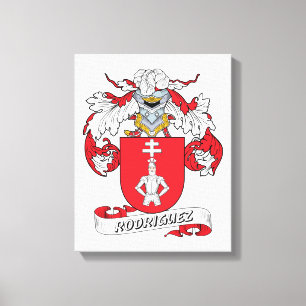 Lienzo Escudo de la familia de Rodriguez