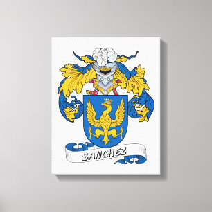 Lienzo Escudo de la familia de Sánchez