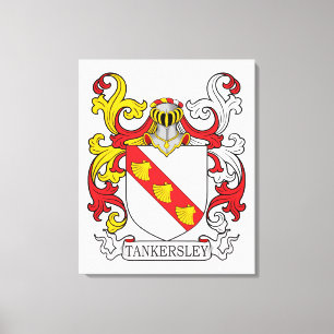 Lienzo Escudo de la familia de Tankersley