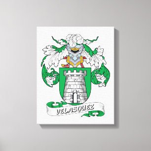 Lienzo Escudo de la familia de Velasquez