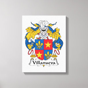 Lienzo Escudo de la familia de Villanueva