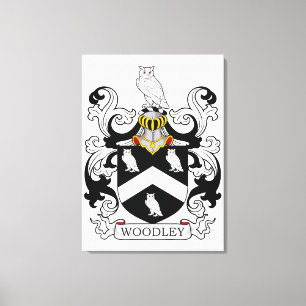 Lienzo Escudo de la familia de Woodley