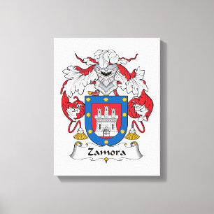 Lienzo Escudo de la familia de Zamora