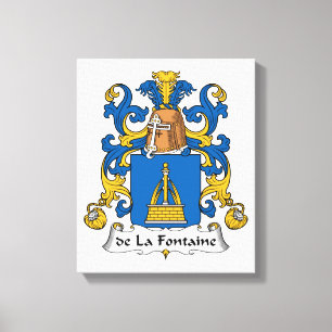 Lienzo escudo de la Fontaine Family