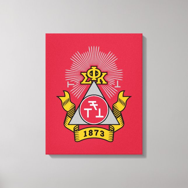 Lienzo Escudo de Phi Sigma Kappa (Anverso)