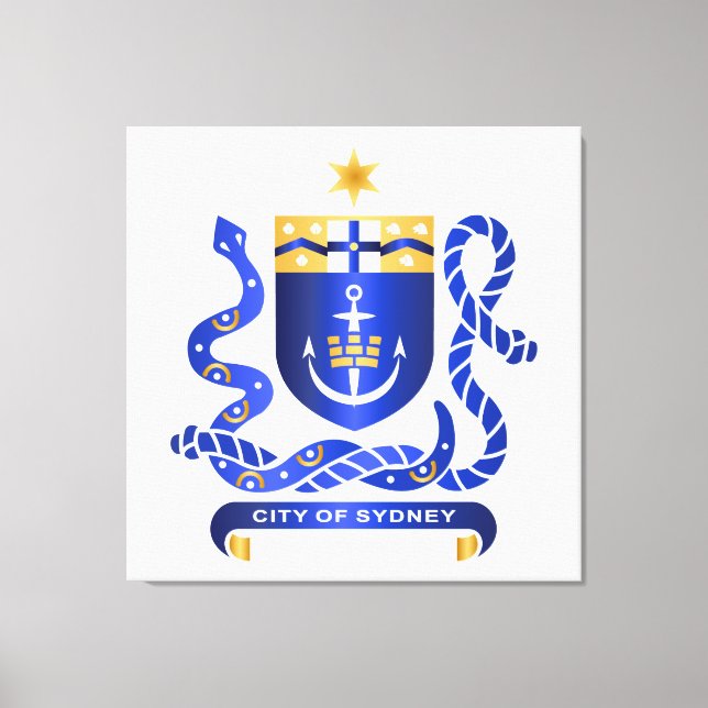 Lienzo Escudo de Sidney (Anverso)