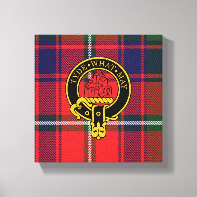 Lienzo Escudo escocés de Haig y Tartán Canvas print (Anverso)
