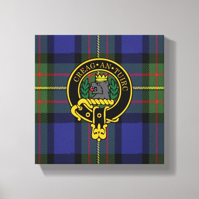 Lienzo Escudo escocés Maclaren y Tartán Canvas print (Anverso)