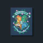 Lienzo ESCUDO floral HOGWARTS™<br><div class="desc">HARRY POTTER™ | Mira este ilustracion Escudo HOGWARTS™ floral!</div>