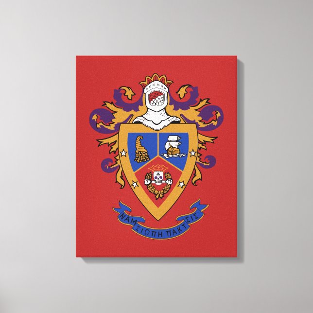 Lienzo Escudo oficial de Delta Sigma Pi (Anverso)