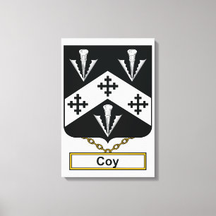 Lienzo Escudo tímido de la familia