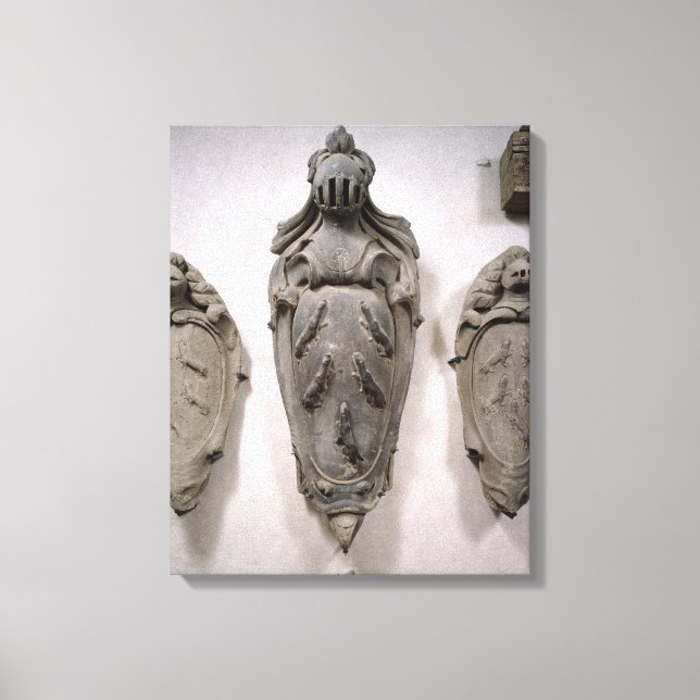 Lienzo Escudos de armas de la familia Vecchietti (piedra) (Anverso)
