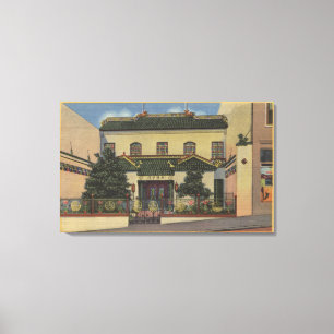 Lienzo Escuela china en Chinatown San Francisco, CA