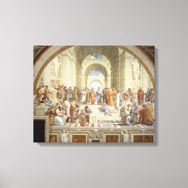 Lienzo Escuela de Atenas (Anverso)