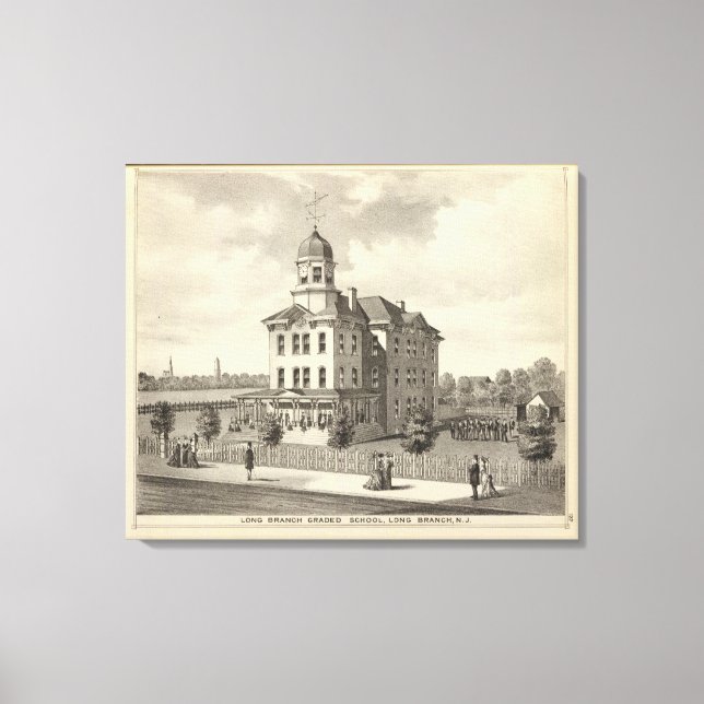 Lienzo Escuela de Rama Larga, Rama Larga, NJ (Anverso)