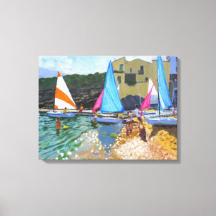 Lienzo escuela de vela calella de palafrugall