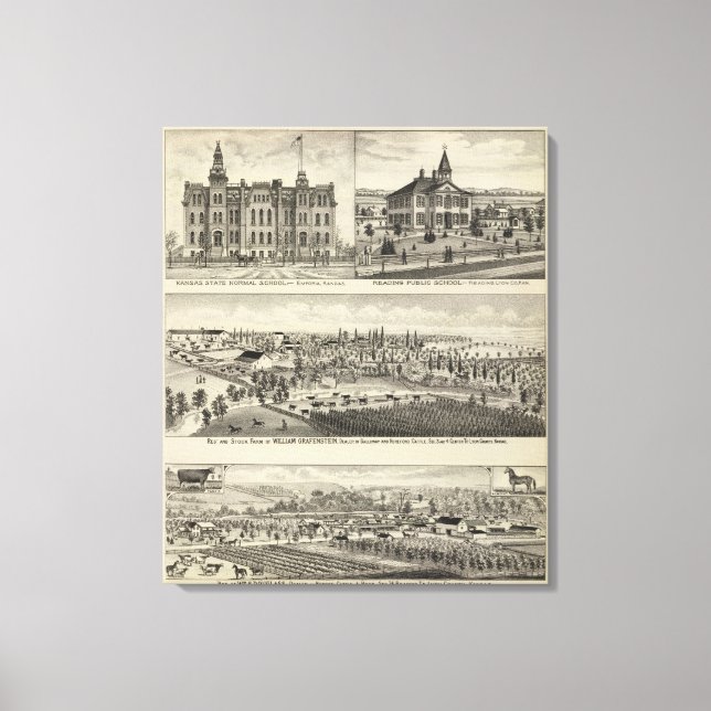Lienzo Escuela Normal Estatal de Kansas (Anverso)