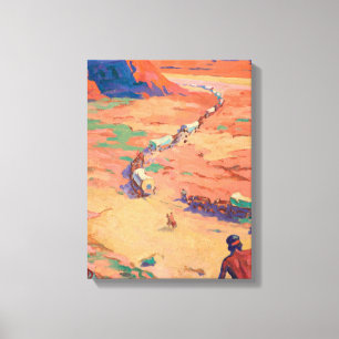 Lienzo Esculpiendo a los intrusos por Maynard Dixon