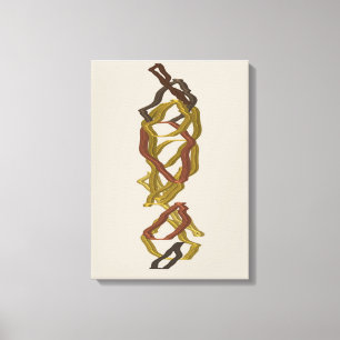Lienzo Escultura alineada matemáticamente