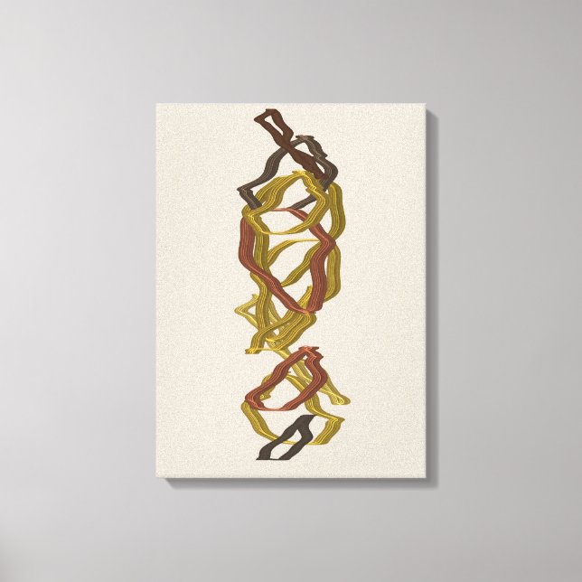 Lienzo Escultura alineada matemáticamente  (Anverso)