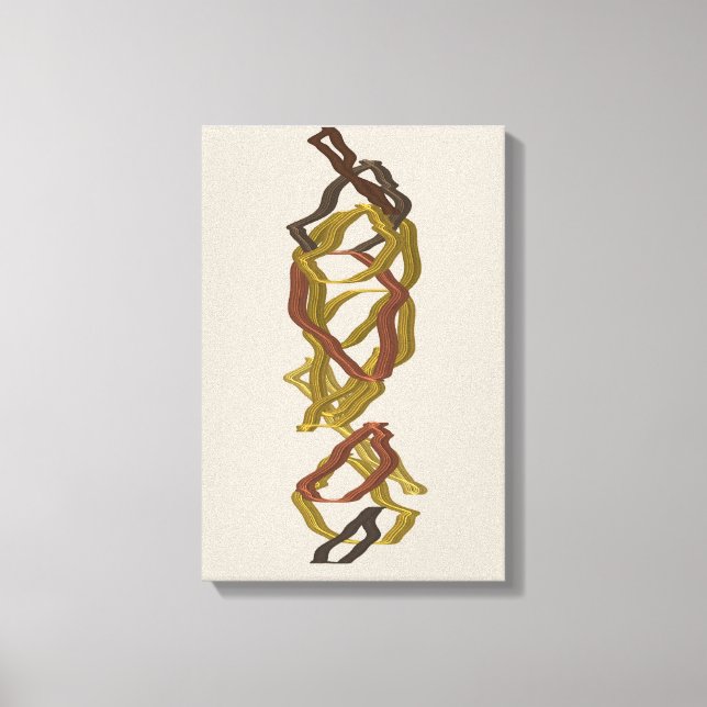 Lienzo Escultura alineada matemáticamente  (Anverso)