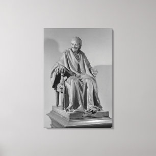 Lienzo Escultura asentada de Voltaire