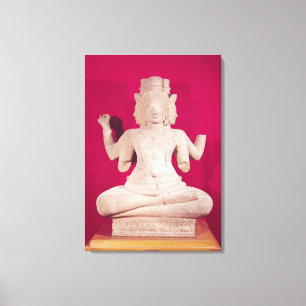 Lienzo Escultura de Brahma con cuatro caras 2