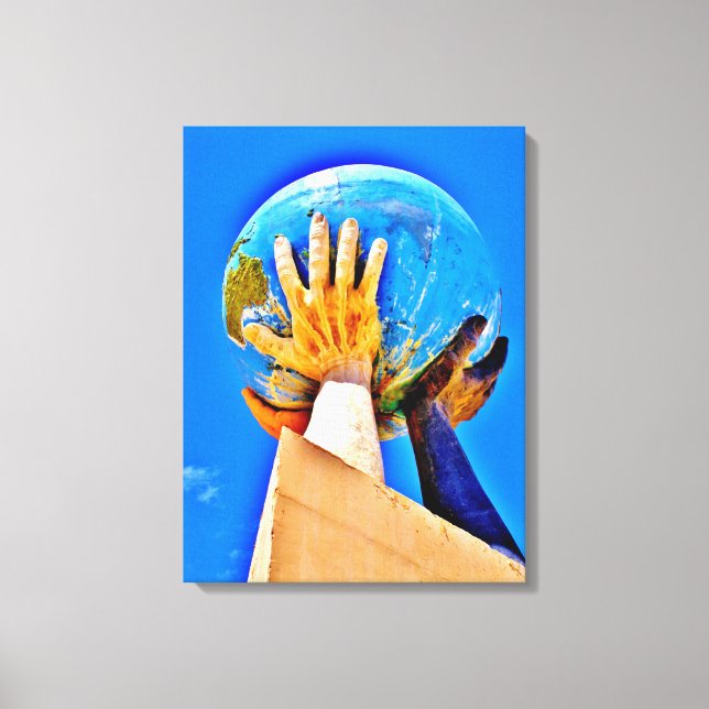 Lienzo Escultura de globo (Anverso)