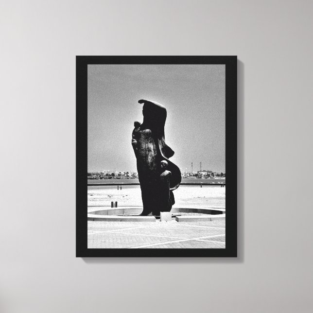 Lienzo Escultura de madre e hijos (Anverso)