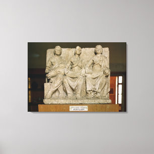 Lienzo Escultura votiva de una deidad triple de la madre