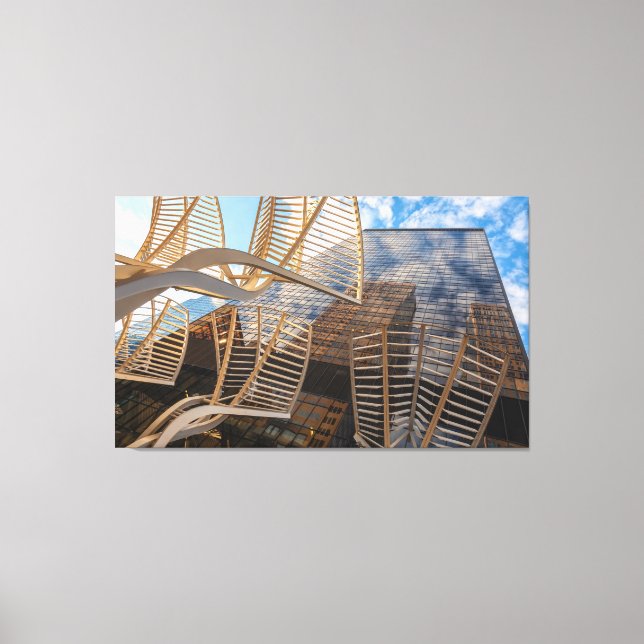 Lienzo Esculturas de árbol (Anverso)