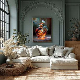 Lienzo Esencia de mariposa - Perfume floral encantado