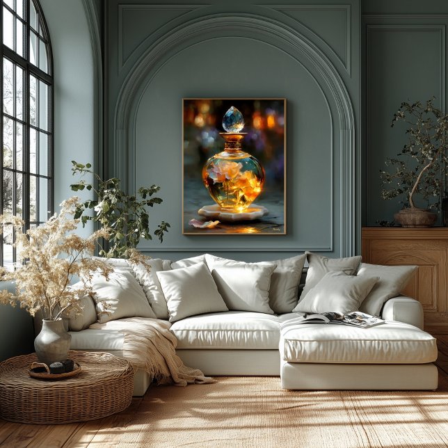 Lienzo Esencia de Rosa dorado - Perfume de fantasía lumin (Subido por el creador)