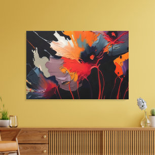 Lienzo Esencia del jardín I – Expresión nocturna