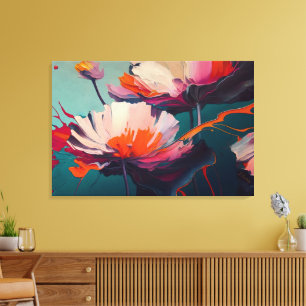 Lienzo Esencia del jardín III – Movimiento floral luminos