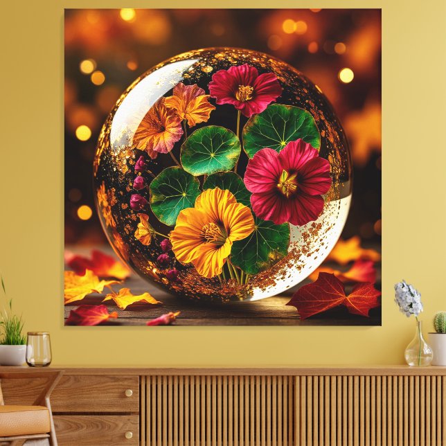 Lienzo Esfera de vidrio elegante que encapsula un otoño v (Insitu (Sala de estar))