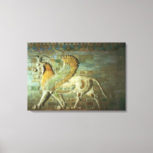 Lienzo Esfinge, detalle de un friso, Mesopotamian, c.500